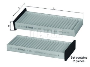 LA296/S (KNECHT) Фільтр салонуMitsubishi Space Star 98-12 Mitsubishi Pajero Sport 99-09 Mitsubishi Carisma 95-04