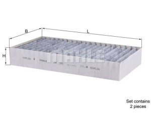 LAK295/S (KNECHT) Фильтр салона угольныйRenault Megane II 03-09 SEAT Leon 05-12 Mercedes-Benz Sprinter 906 06-18