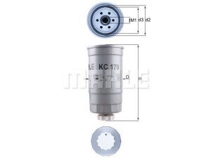 KC179 (MAHLE) Фильтр топливныйFiat Multipla 03-10 Fiat Punto 03-10 Kia Sorento 02-09