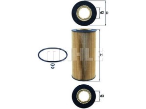 OX123/1DOEKO (KNECHT) Фильтр масляныйToyota Auris E180 12-18 Renault Megane III 09-16 Ford Focus III 11-18