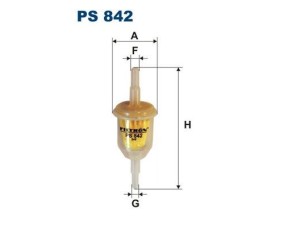 PS842 (FILTRON) Фильтр топливныйRenault Trafic 81-01 Ford Escort 80-86 Fiat Fiorino 88-00