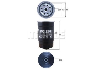 KC226 (MAHLE) Фильтр топливныйHyundai Elantra MD 11-16 Hyundai i-30 07-12 Kia Sportage 10-15