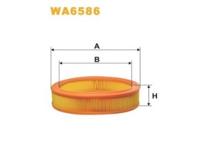 WA6586 (WIX FILTERS) Фільтр повітрянийFiat Punto 03-10 Fiat Doblo 00-09