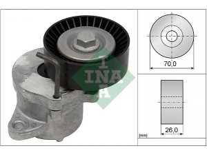 534043910 (INA) Натяжитель ремня в сбореOpel Insignia 08-16 Opel Astra J 10-15 Chevrolet Malibu 12-15