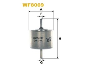 WF8069 (WIX FILTERS) Фильтр топливныйFord Mondeo II 96-00 Ford Ka 96-08 Ford Fiesta 96-01