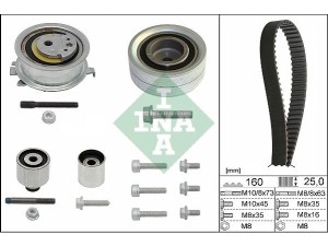 530 0550 10 (INA) Комплект ГРМ ремень 4 роликаVW Passat B7 10-15 Audi A6 11-18 Skoda Octavia A5 04-13