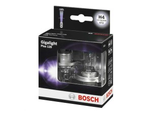 1987301106 (BOSCH) Лампа фари галогенна 2 шт комплект 12V 60/55W H4 +120%VW Transporter T5 03-15 Audi A3 96-03 Skoda Fabia II 07-14