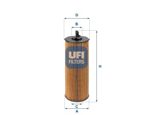 25.068.00 (UFI) Фильтр масляныйVW Phaeton 02-16 VW Touareg 02-10 Audi A4 04-08