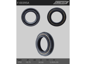 F-00395A (TOP GUN) Сальник 18,75/30,00*5,00/6,00 тип чертежа 1PM