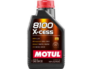 108944 (MOTUL) Масло моторное 5W-30 синтетика 1 л MOTUL 8100 X-cess A3/B4 SL