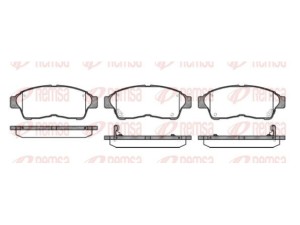 0402.02 (REMSA) Колодки тормозные дисковые передниеToyota Corolla 91-97 Toyota RAV4 94-00 Toyota RAV4 00-05