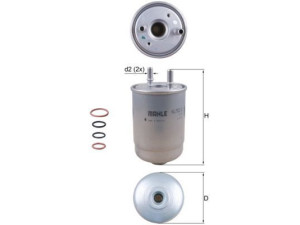 KL 752/2D (KNECHT) Фильтр топливныйRenault Scenic III 09-16 Renault Megane III 09-16