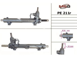 PE211R (ZF) Рульова рейка з ГУРPeugeot 406 97-04