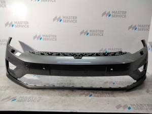 510807221F (VW) Бампер передний под парктроник под омыватели фар -17