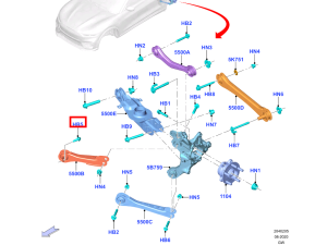 W721830S439 (FORD) Болт рычага заднегоFord Mustang Mach-E 20-