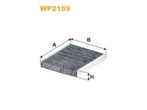 WP2159 (WIX FILTERS) Фильтр салона угольныйMazda CX-9 16- Lexus RX 09-15 Toyota Prius 09-17