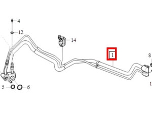 31694883 (VOLVO) Трубка кондиционера 2.0EcoBoost 16VVolvo XC40 17-