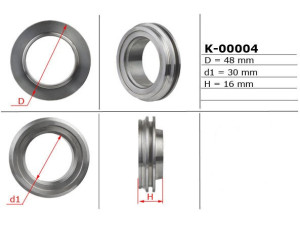 K-00004 (EMMETEC) Поршень штока рулевой рейки 30,00/48,00/16,00Mercedes-Benz GL X164 06-12 Mercedes-Benz S-Class W221 05-13 Mercedes-Benz ML W164 05-11