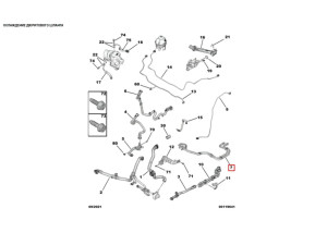 9835649580 (PEUGEOT) Патрубок охлаждающей жидкости 2 части комплектPeugeot 508 18-