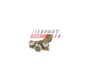 FT10997 (FAST) Ролик боковой двери правой сдвижной нижний с кронштейномVW Transporter T4 90-03