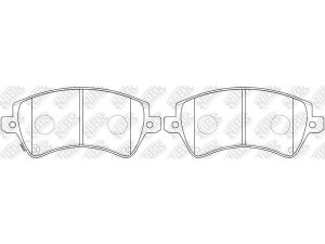PN1224 (NiBK) Колодки тормозные дисковые передниеToyota Corolla 02-07