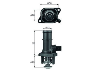 TI 16 105 (MAHLE) ТермостатVW Golf V 03-09 Audi A3 96-03 Skoda Octavia Tour 96-10