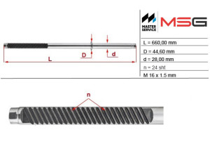ME205C (MSG) Шток рулевой рейки ГУРMercedes-Benz E-Class W210 94-03