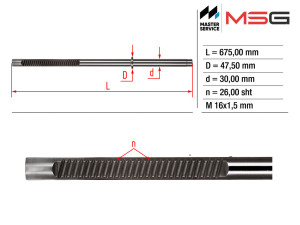 ME223C (MSG) Шток рулевой рейки ГУРMercedes-Benz CL C216 06-13 Mercedes-Benz S-Class W221 05-13