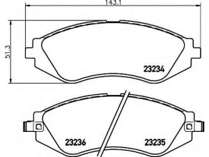 KBPD-010 (PARTS-MALL) Колодки тормозные дисковые передниеChevrolet Aveo 03-08 Chevrolet Lacetti 04-13 Daewoo Nubira 03-05